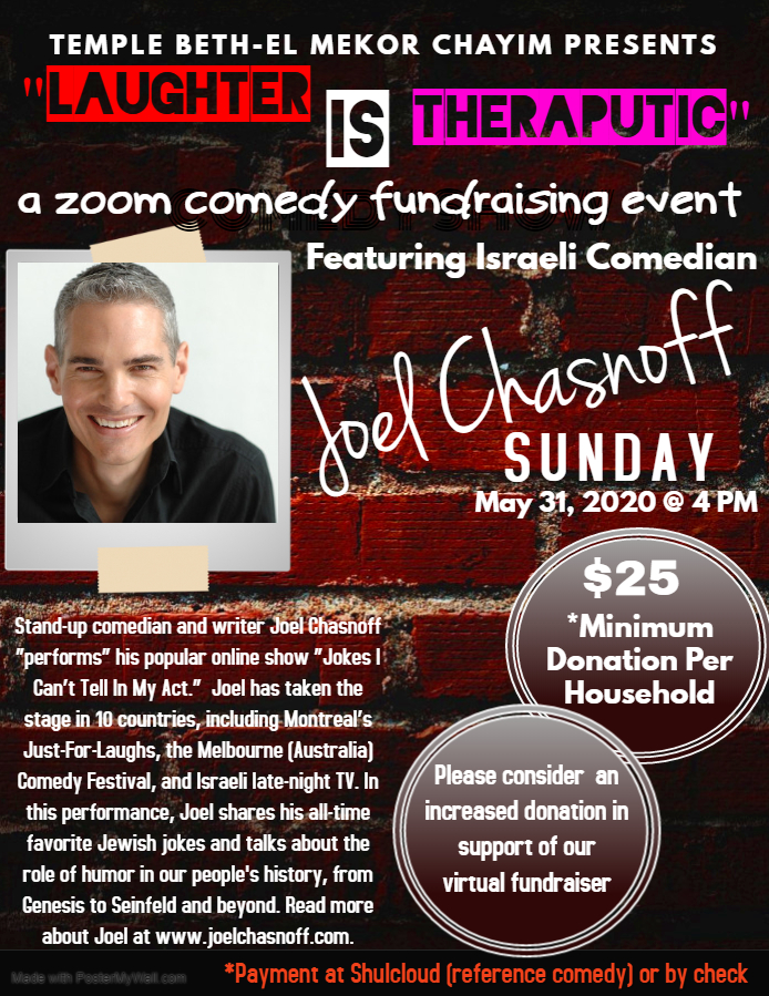 TBEMC Comedy Event May 31, 2020 at 4:00 PM